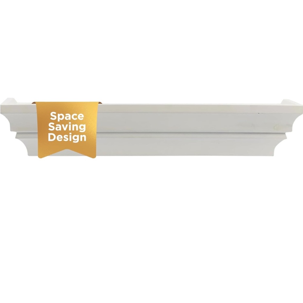 Elegant White Wall Shelf